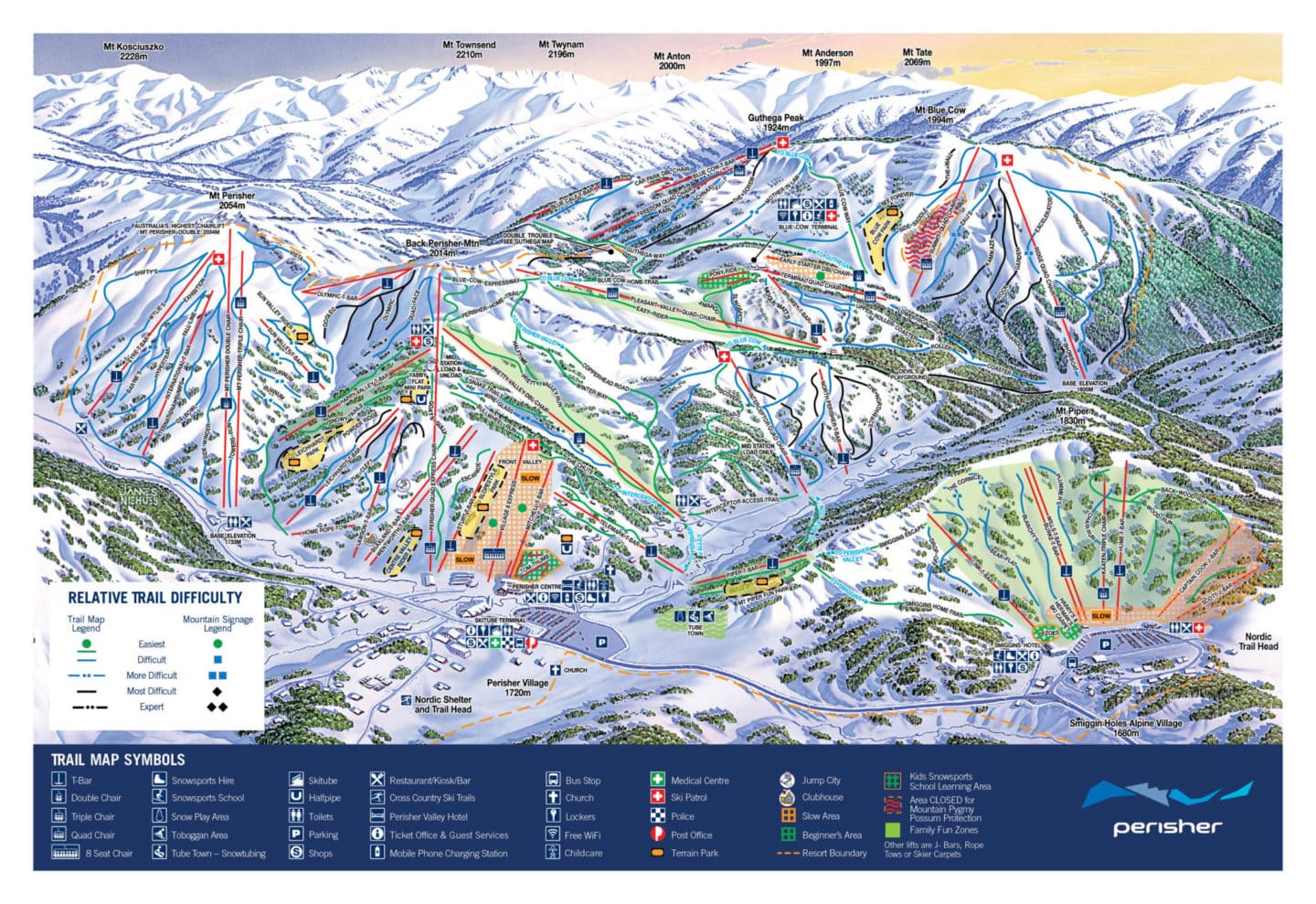 Perisher Village Map