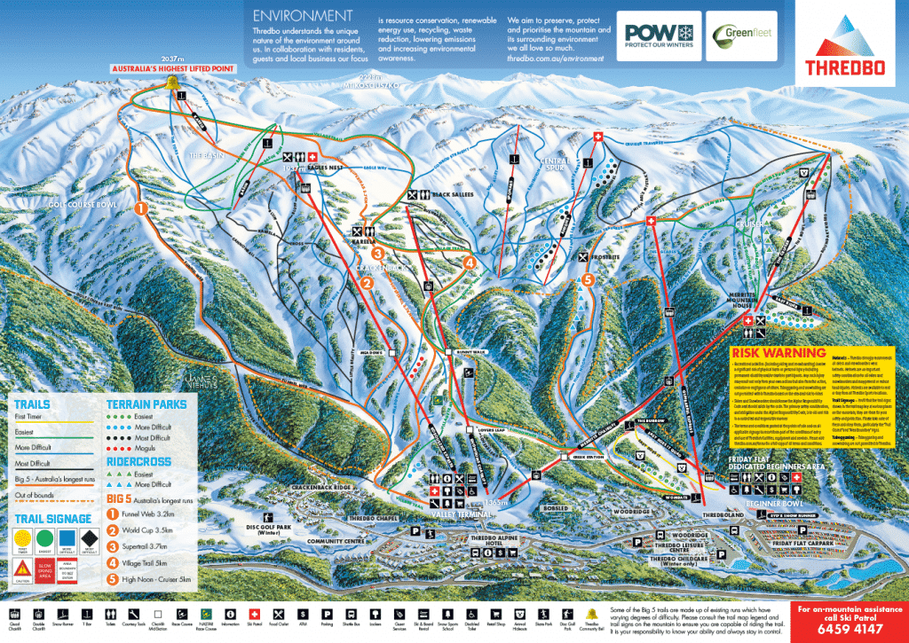 Thredbo Ski Village Map