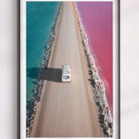 17 Pink Lake South Australia Drone Print