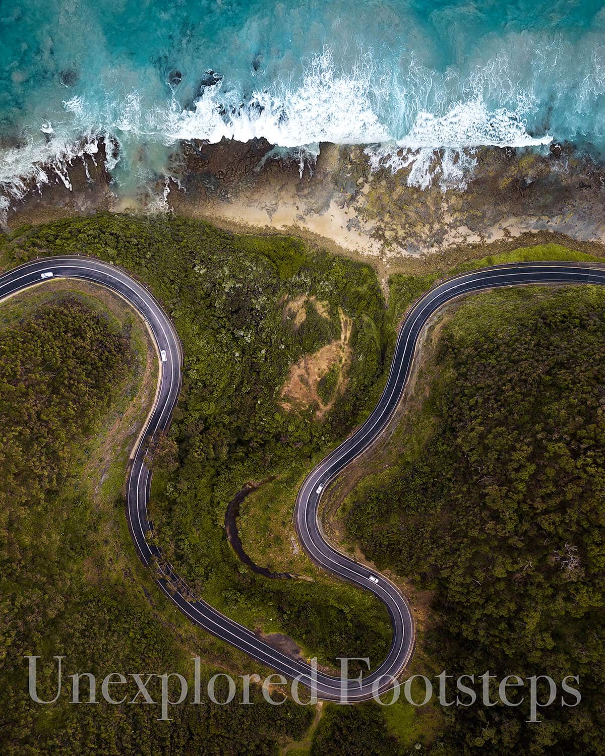 great ocean road drone