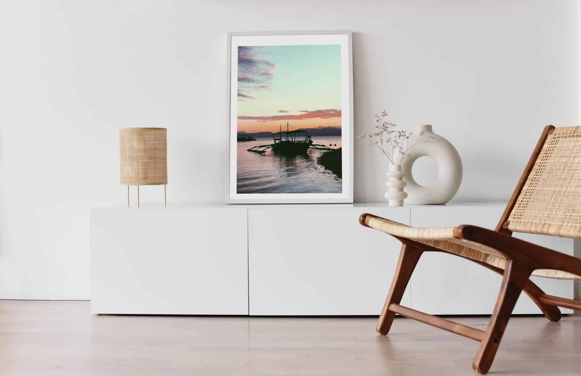 19 White Beach Moalboal Sunset Print