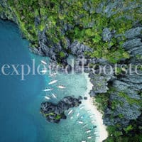 12 El Nido Secret Beach – Drone Print