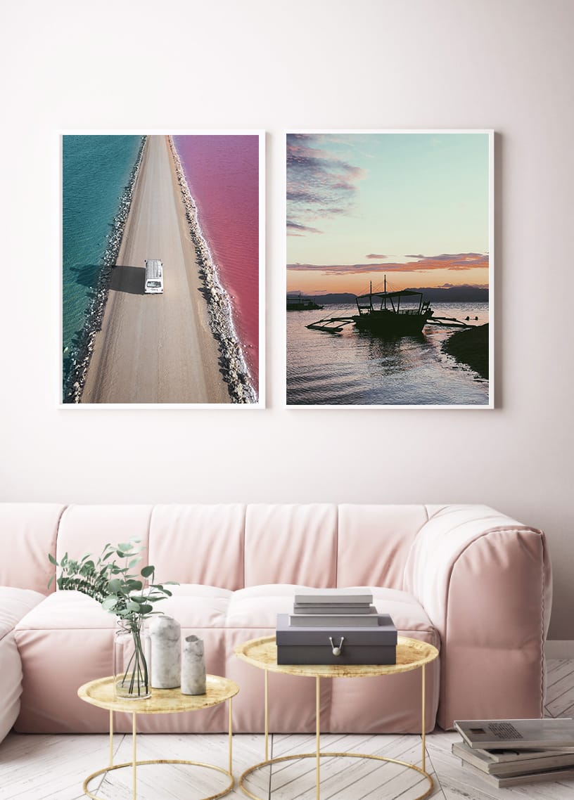 19 White Beach Moalboal Sunset Print