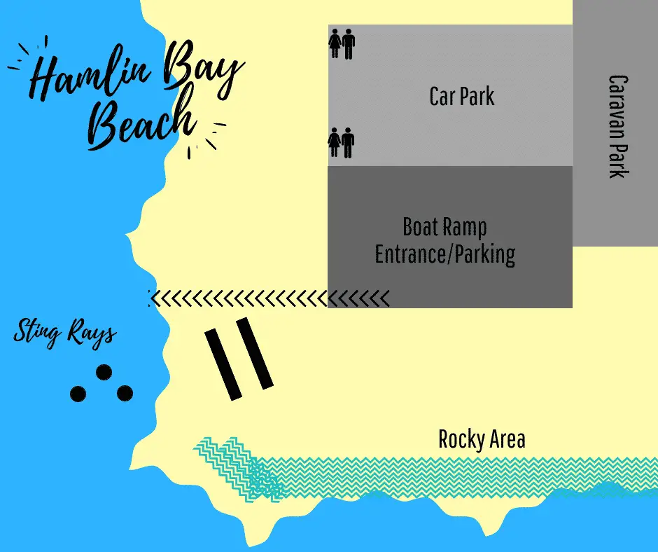 Hamelin Bay Beach Map