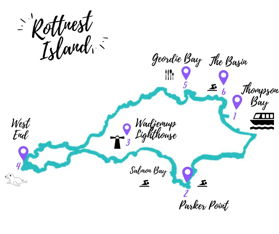 Rottnest Island Bike Map Rottnest Island Day Trip - Our Complete Itinerary & Guide