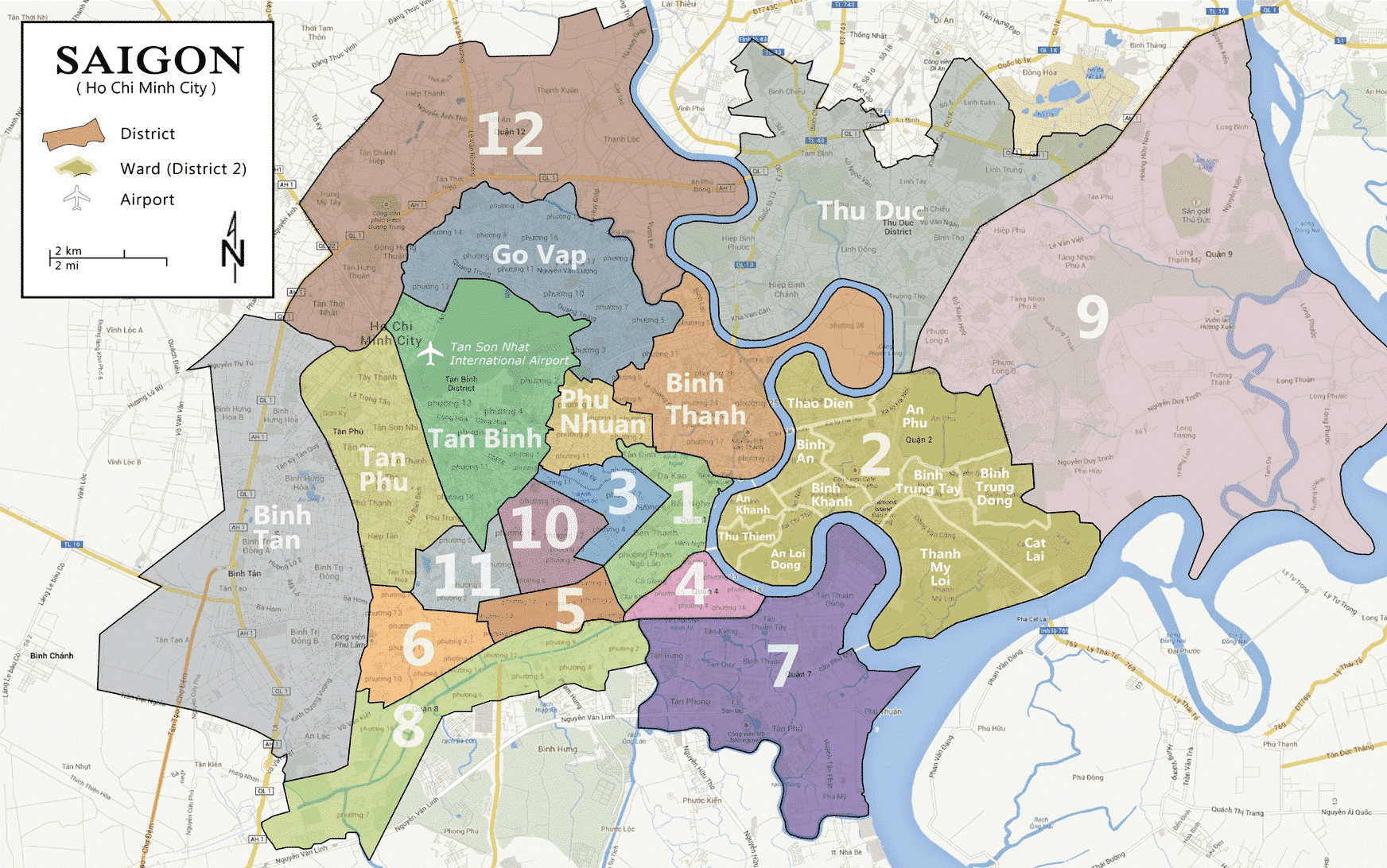 ho chi minh map