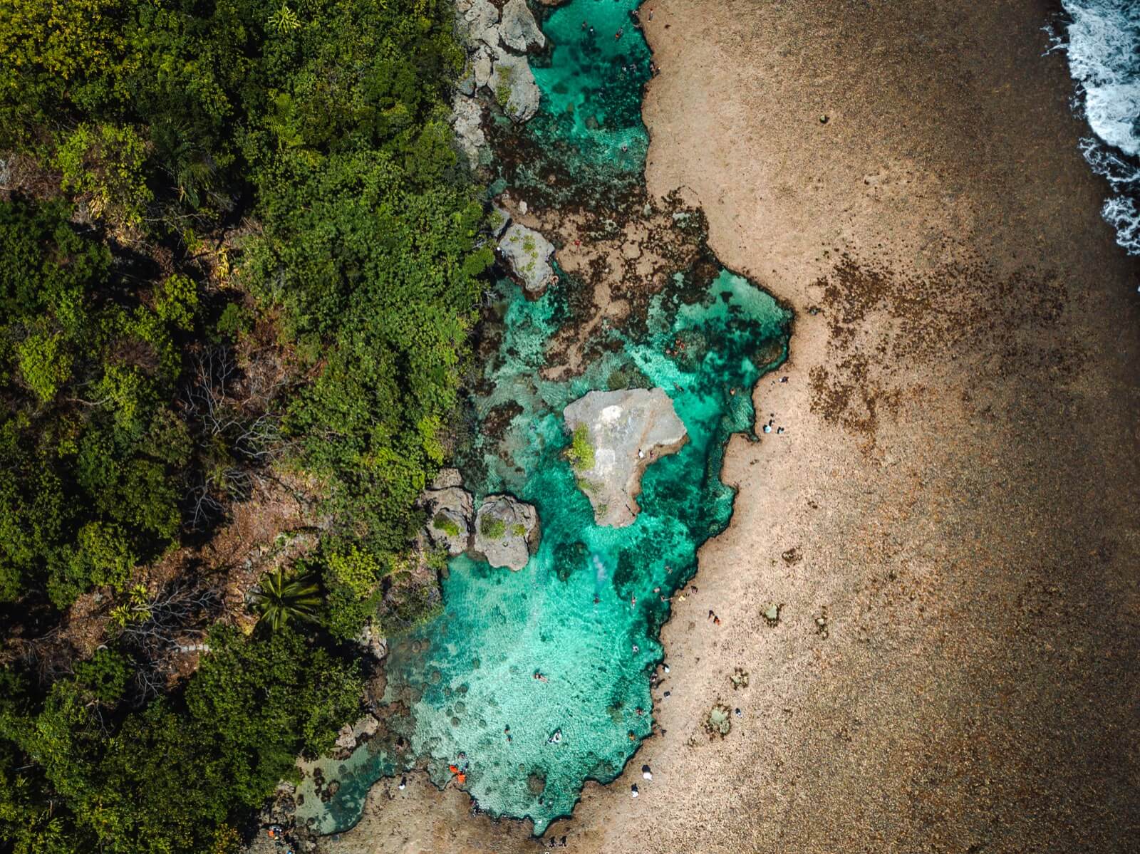 Magpupungko Rock Pool at low tide