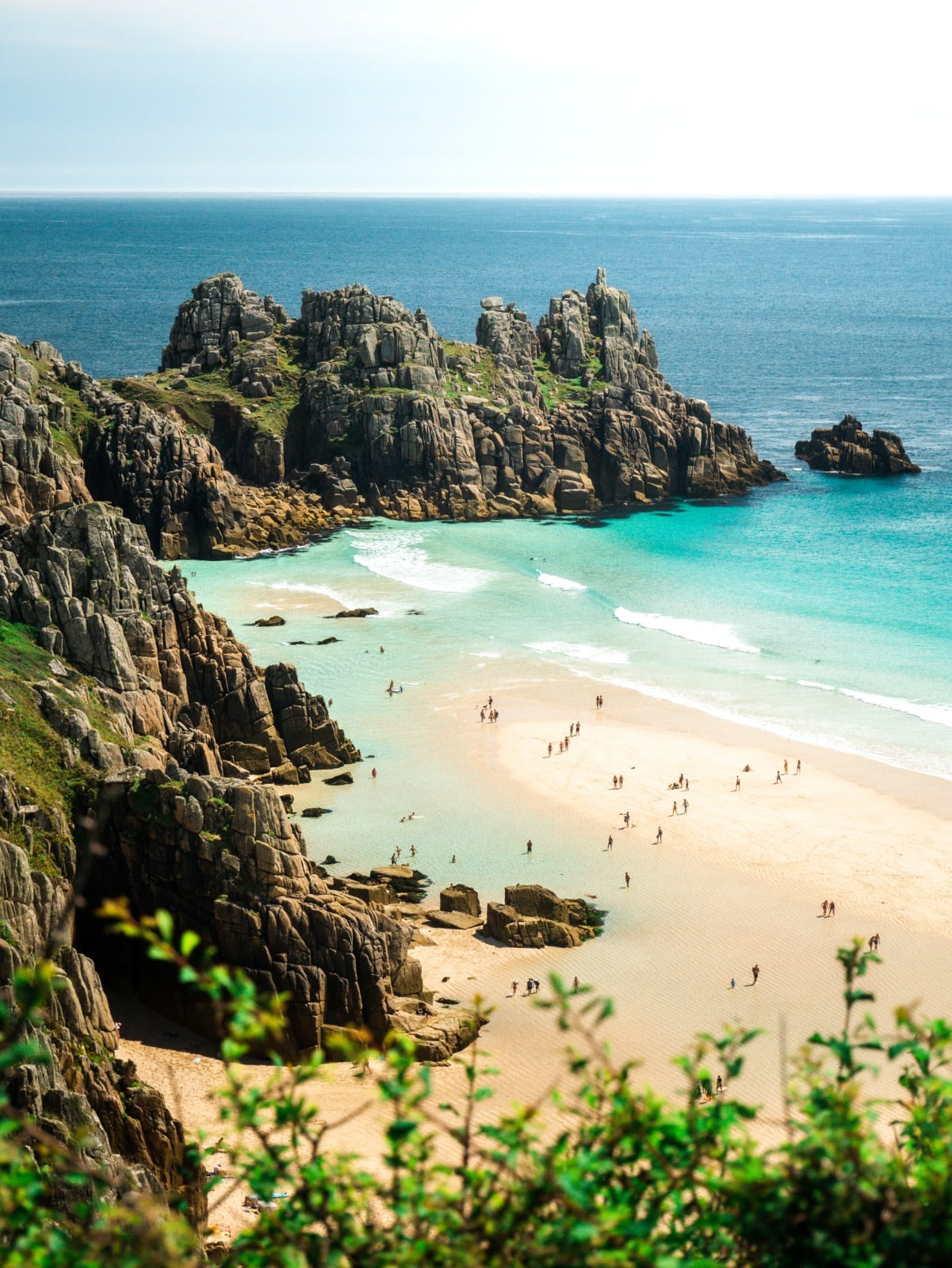 Pedn Vounder nudist beach cornwall